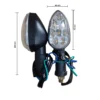 Luces de Giro LED para Moto Universales ZXD-100 | YURI. Medidas
