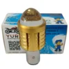 Lámpara LED para Moto YURI BA20D 15W 1500 Lúmenes C/Lupa | Luz Blanca Fría AC/DC 8-80V