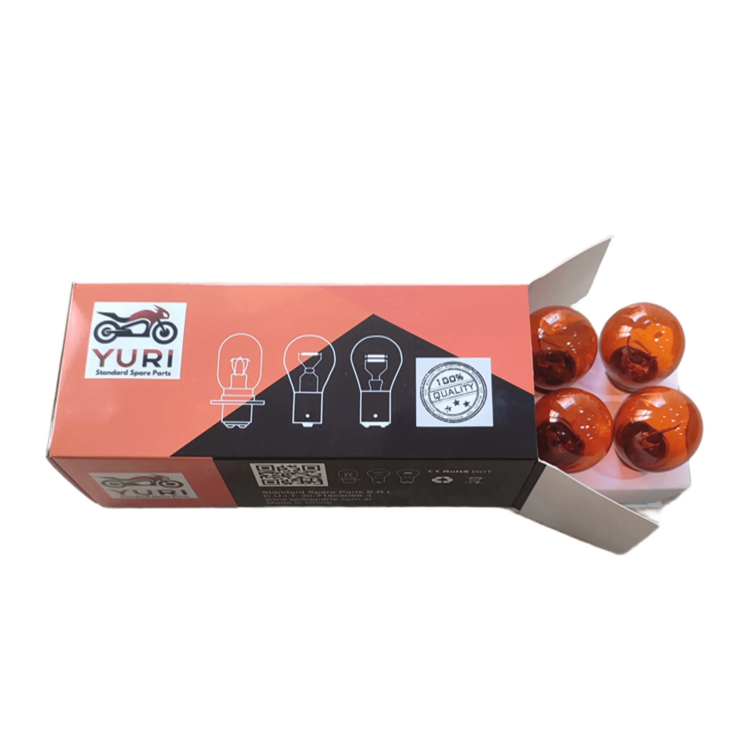 Lámpara Halógena para Moto YURI S25 21w 12V Ambar - Image 2